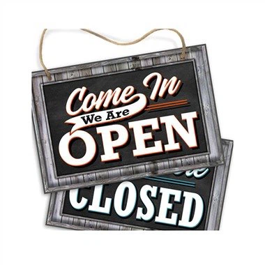 Insegne in PVC aperto chiuso a doppia faccia