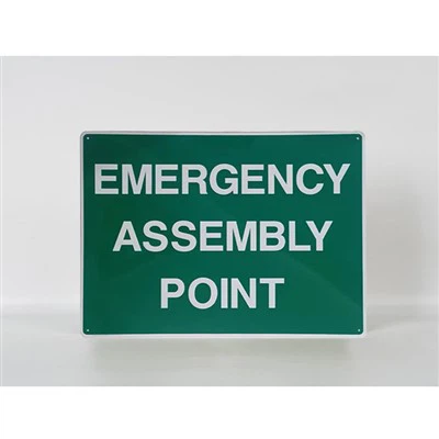 Punto di raccolta di emergenza - Segnaletica a muro